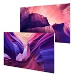 Kit com 2 Placas Decorativas 28x40cm Cada - Grand Canyon Lilás