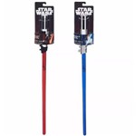Kit com 2 Sabres de Luz Básico Star Wars Azul e Vermelho Luke Darth Hasbro B5206 B5207