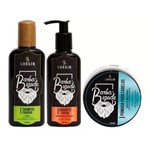 Kit Completo Barba & Bigode Lorkin - Shampoo|sabonete|pomada