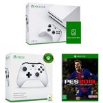 Kit Console Microsoft Xbox One S 1tb + Game Pass + Controle + Pes 2019