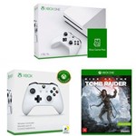 Kit Console Microsoft Xbox One S 1tb + Game Pass + Controle + Rise Of The Tomb Raider