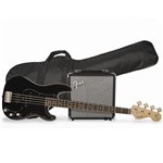 Kit Contrabaixo Fender 037 1982 - Squier Affinity Pj Bass Rumble 15 Black
