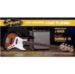 Kit Contrabaixo Fender Squier Affinity J Bass+ Rumble 15 032 - 3color Sunburst