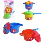 Kit Cozinha Infantil com Panela de Pressao Cia da Cozinha Colors Kit com 4 Pecas na Solapa