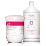 Kit Creme Massagem Rosa Mosqueta + Óleo Aruk D'agua Natural