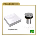 Kit Cuba Q39w +vávula Click Up 7/8''b - Branco