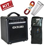 Kit Cubo Amplificador Teclado 30w Nitrous Nk30 Meteoro + Acessórios