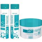 Kit D-Pantenol Soft Hair: 1 Shampoo + 1 Condicionador + 1 Máscara