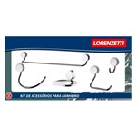Kit de Acessórios para Banheiro Lorenflex 5 Peças