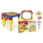 Kit de Artes e Atividades Play-doh - Colorindo os Números + Lousa Divertida + Mesinha e Cadeira