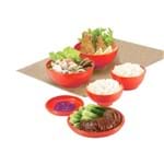 Kit de Bowl Oriental Vermelho Basic Kitchen