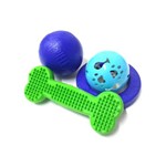 Kit de Brinquedos para Cachorros Beriflex Azul e Verde