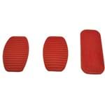 Kit de Capa Pedal Freio Embreagem Acelerador Vermelho G1 Fase - Un71241 Fiorino /uno /prêmio