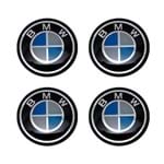 Kit de Emblema Resinado para Calotas e Rodas BMW 48MM 4 Peças