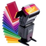 Kit de Filtros Coloridos para Flash Dedicado Speedlight