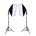 Kit de Iluminação de Led 30W com 2 Softbox para Estúdio Fotográfico e Newborn (Bivolt)