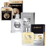 Kit de 3 Perfumes Cash 100ml+ Brave 100ml+ 315 Prestigie 100ml La Rive