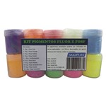 Kit de Pigmentos Siquiplás Flúor e Florescentes 8g C/10