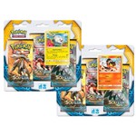 Kit Decks Pokémon - 2 Triple Pack - Pokémon Sol e Lua - Litten e Togedemaru - Copag