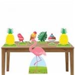 Kit Decoração de Festa Totem e Display 6pçs - Flamingo