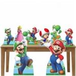Kit Decoração de Festa Totem e Display 8pçs - Super Mario Bros