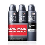 Kit Desodorante Aerosol Dove Invisible Dry Men 89m 3 Unidades