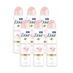 Kit Desodorante Aerossol Dove Powder Soft 150ml 6 Unidades