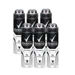 Kit Desodorante Aerossol Rexona Men Invisible 150ml 6 Unidades