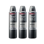 Kit Desodorante Antitranspirante Aerossol Dove Men Antibacteriano 150ml com 3 Unidades Leve + por -