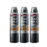Kit Desodorante Antitranspirante Aerossol Dove Men Talco Mineral 150ml com 3 Unidades Leve + por -