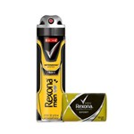 Kit Desodorante Antitranspirante Aerossol Rexona V8 150ml + Sabonete Rexona Sport 84g