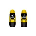 Kit Desodorante Antitranspirante Rollon Rexona V8 50ml 50% na 2 Unidade