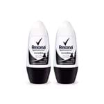 Kit Desodorante Rexona Roll On Feminino Invisible com 50% de Desconto na 2ª Unidade