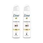 Kit 2 Desodorantes Aerossol Antitranspirante Dove Invisible Dry 150ml - 50% Off 2ªun