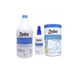 Kit Detra Redutor de Volume Plastic Liss - Shampoo 1lt + Spray 200ml + Redutor 1kg
