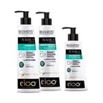 Kit Eico Supreme Plástica dos Fios Shampoo+Condicionador 280ml+Creme Tratamento 200g 30% de Desconto