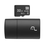 Kit 2 em 1 Leitor USB + Cartão de Memória de 32GB Classe 4 Multilaser - MC173 MC173