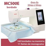 Kit Empreendedor Maquina de Bordar Janome MC 500E + 15 Cones de Linha