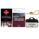 Kit Enfermagem: Ame - Dicionário de Administração de Medicamentos na Enfermagem 11ª Edição + Manual do Técnico e Auxiliar de Enfermagem 2ª Edição + Bolsa Exclusiva JR-MED + Garrote JR-MED