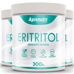 Kit 3 Eritritol Adoçante Natural Apisnutri 300g
