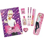 Kit Escolar Maleta Tris Barbie 11 Peças