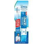 Kit Escova Dental Oral-B Indicator Plus 30 Mais Creme Dental