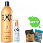 Kit Exoplastia Capilar Exo Hair Ultratech Keratin 500ml Passo 2 + Reparador - Exo Hair Leave On Re