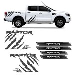 Kit Faixa Ranger Raptor Adesivo Grafite e Soleira Protetora