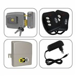 Kit Fechadura Elétrica Security Parts com Abertura por Controle Remoto