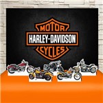 Kit Festa Aniversário Harley Davidson Decoração Kit Prata