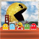Kit Festa Aniversário Pixel Pac Man Decoração Kit Prata