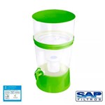 Kit Filtro de Água The Filter de Plástico Sap Filtros - Verde + Refil Sap Control