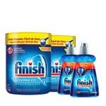 Kit Finish 2 Detergentes em Pó + 2 Secantes para Máquina de Lavar Louças