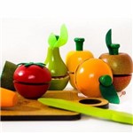 Kit Frutas e Legumes de Brinquedo com Corte - Newart